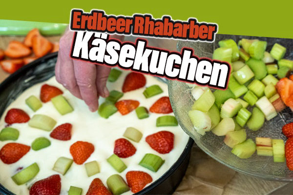 Erdbeer Rhabarber Käsekuchen