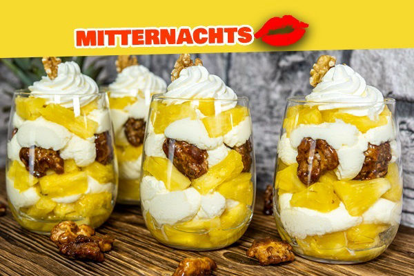 Mitternachts Kuss Dessert im Glas