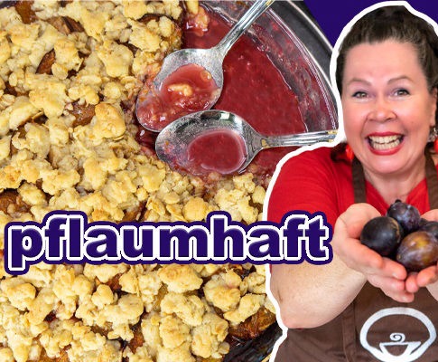 Pflaumhafter Pflaumen Crumble