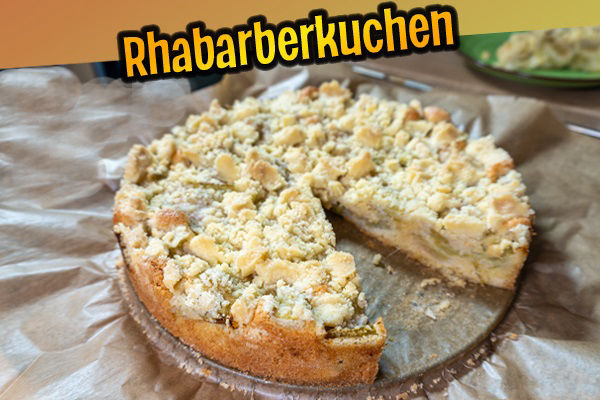 Rhabarberkuchen mit Streusel